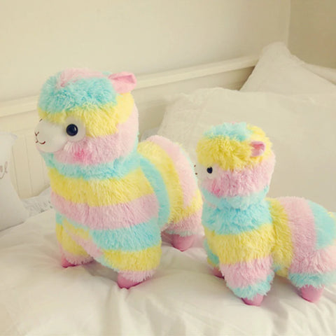 Pastel Rainbow Alpaca Plush