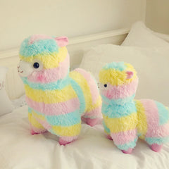 Pastel Rainbow Alpaca Plush