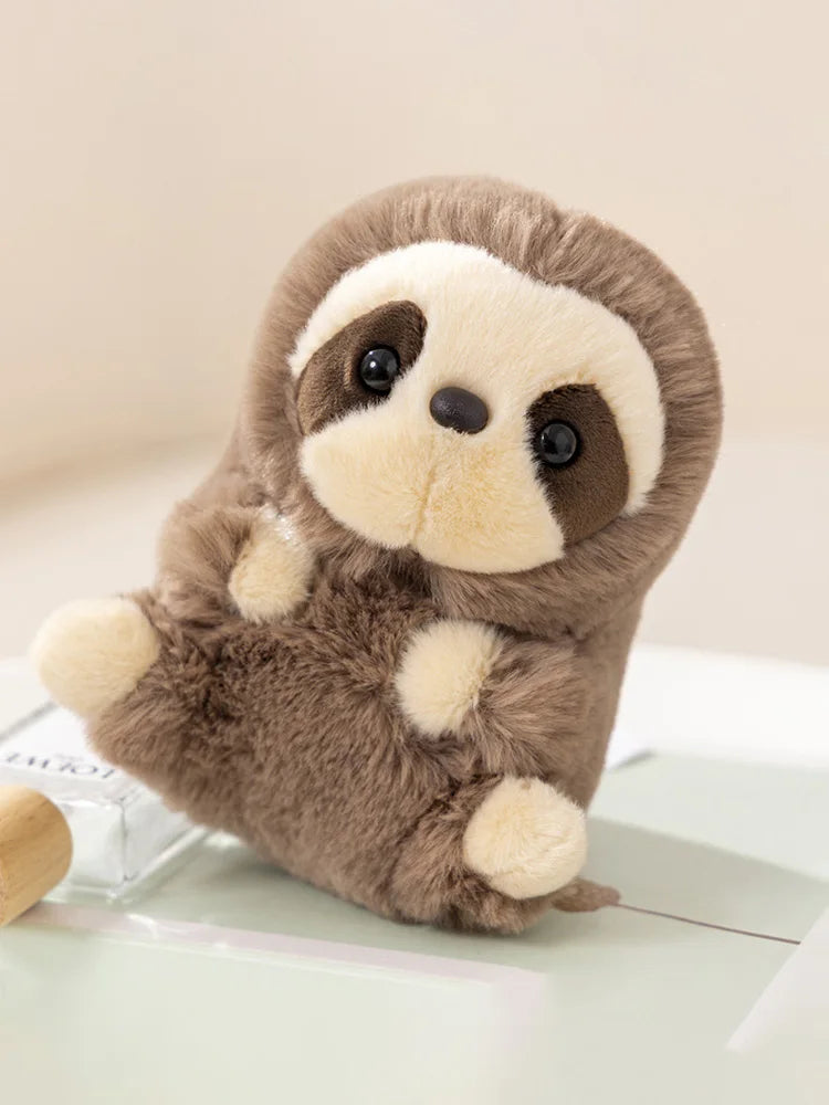 Seated Sloth Plush – 16 cm — front view