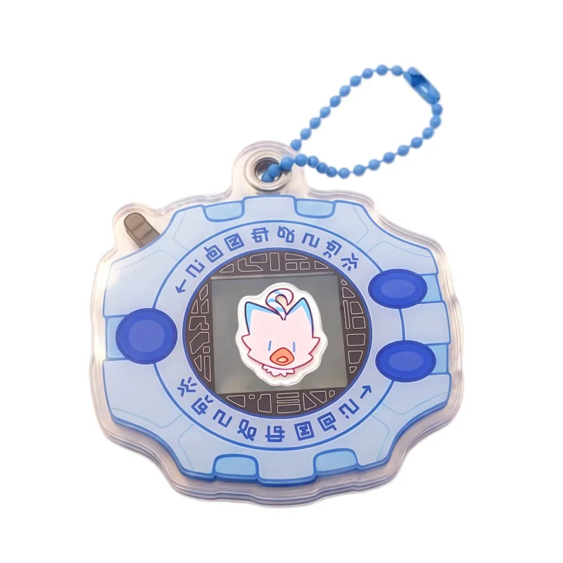 Biyomon Digivice Acrylic Bag Charm — Biyomon blue Digivice