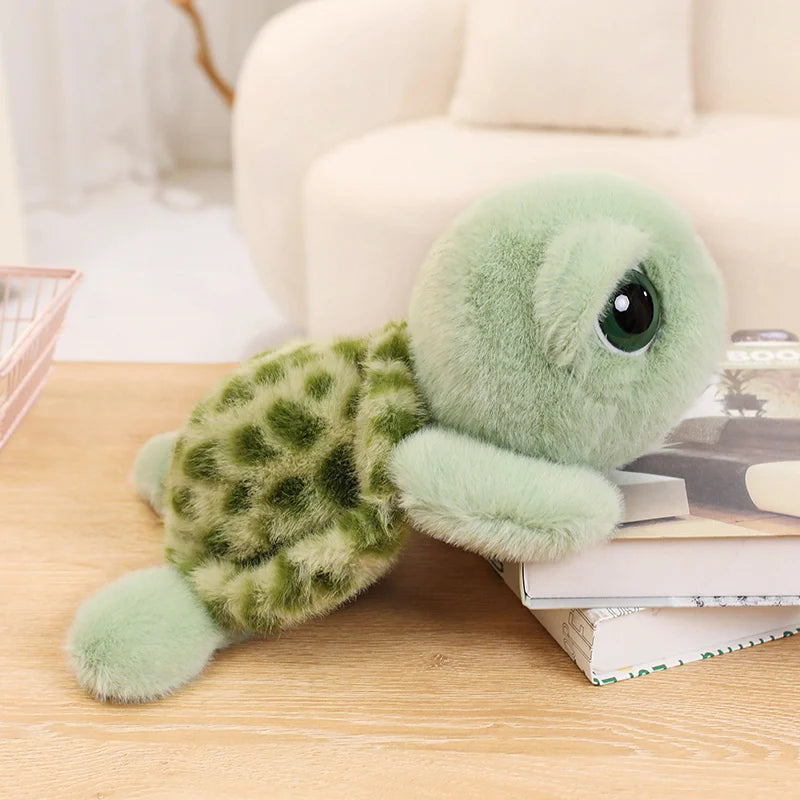 Big-Eyed Green Turtle Plush — exact selected design