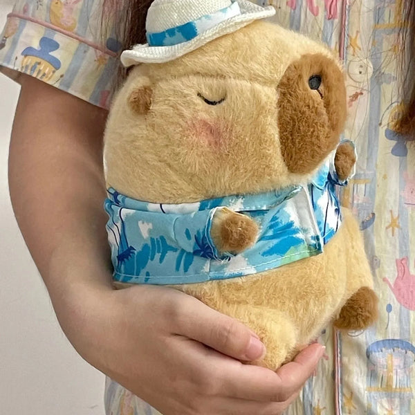 Beach Capybara Plush – 22 cm