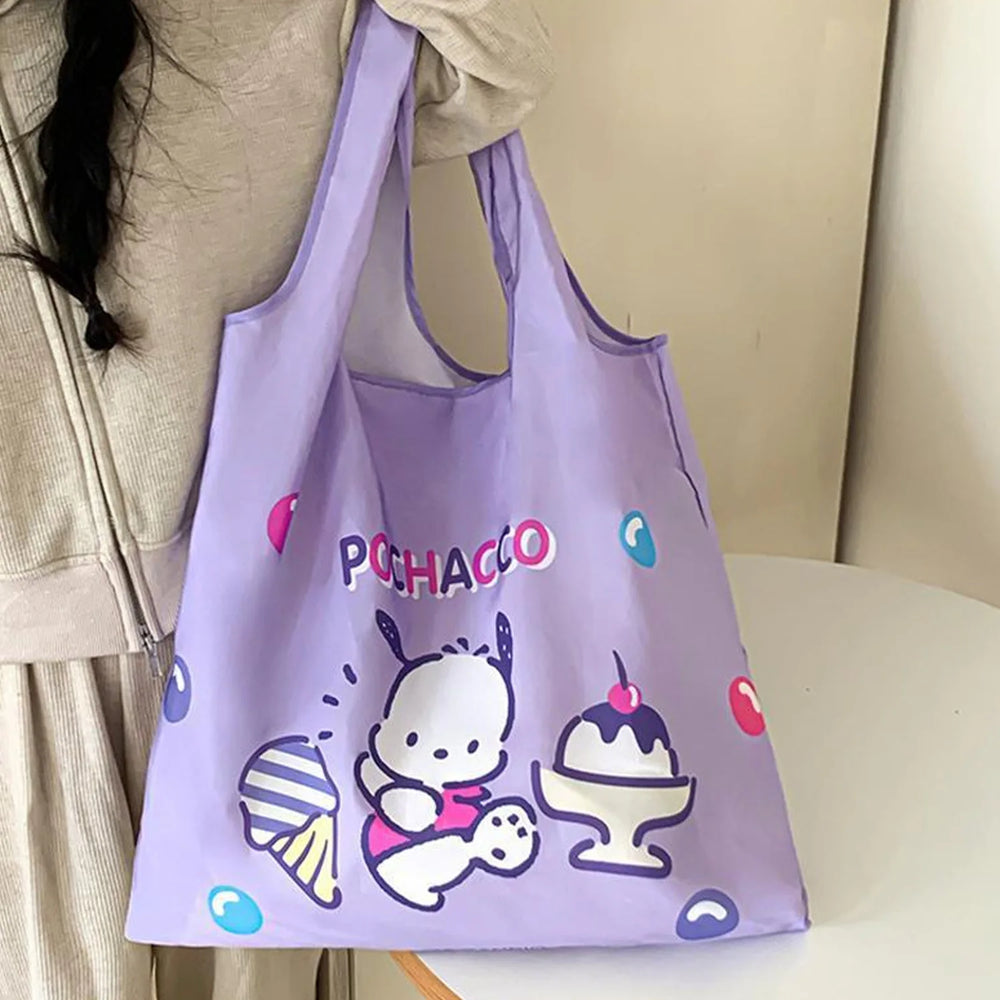 Pochacco Dessert Print Tote Bag – Lavender — 1Pc