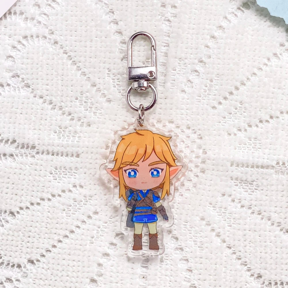 Link Acrylic Keychain – Blue Outfit — exact selected product view