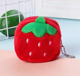 Strawberry Plush Coin Purse Keychain — exact selected design