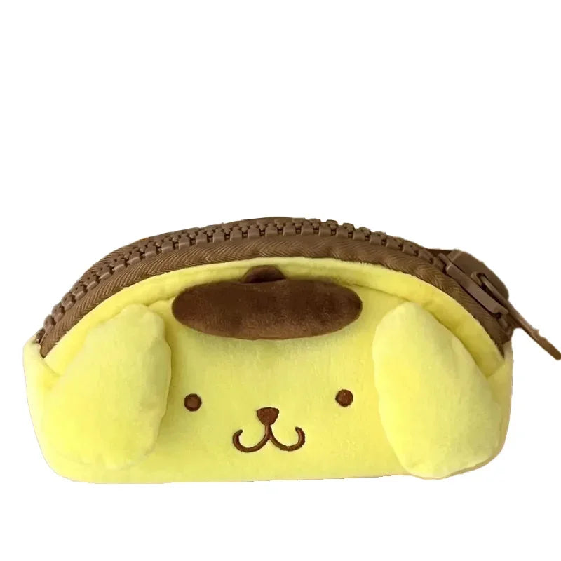 Pompompurin Plush Makeup Bag — front view
