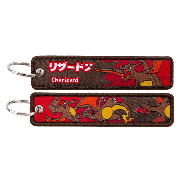 Charizard Pokémon Embroidered Keychain – 13 cm