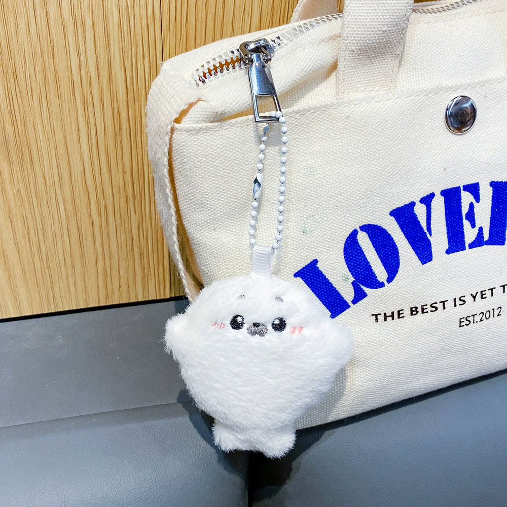 White Seal Plush Bag Charm – 8 cm — exact selected design
