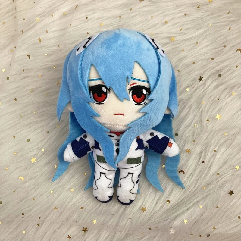 Long-Hair Rei Ayanami Evangelion Plush – 20 cm in the pictured character design