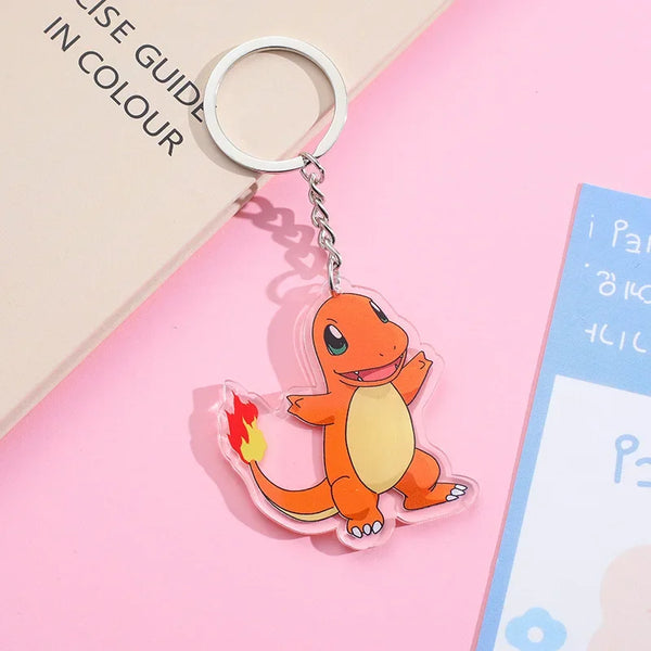 Charmander Pokémon Flat Charm Keychain