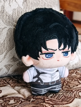 Levi Ackerman Attack on Titan Mini Plush – 10 cm in the pictured character design