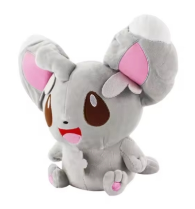 Minccino Pokémon Plush – 23 cm — exact character front view