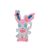Sylveon character plush on a white background