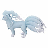 Alolan Ninetales Pokémon plush in pale blue, side view showing flowing crest and nine tails