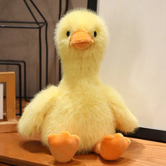 Fluffy Yellow Duck Plush – 35 cm