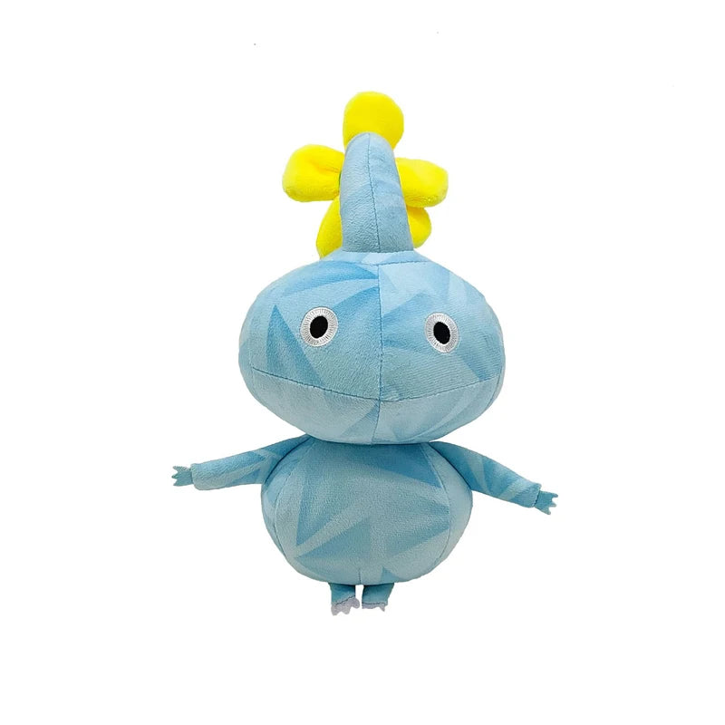 Ice Pikmin plush with faceted light blue body and yellow flower
