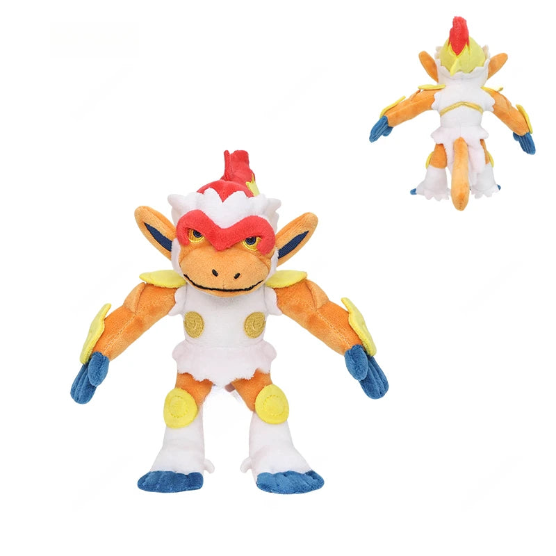 Infernape Pokémon Plush — front and back views