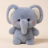 Gray Elephant Companion Plush – 16 cm — front view