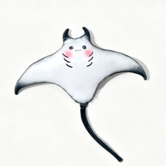 Smiling Manta Ray Plush – 50 cm