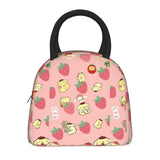 Pompompurin Strawberry Lunch Bag – Pink — front view