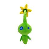 Glow Pikmin plush with green teardrop body, blue eyes, and yellow flower