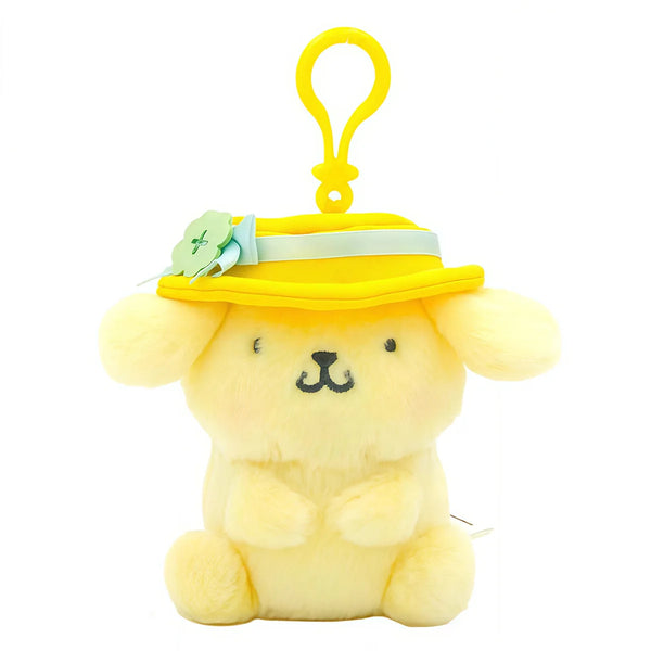 Pompompurin Floral Plush Keychain – 10 cm
