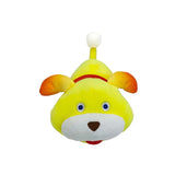 Oatchi Pikmin plush with yellow body, orange ears, blue eyes, and red collar