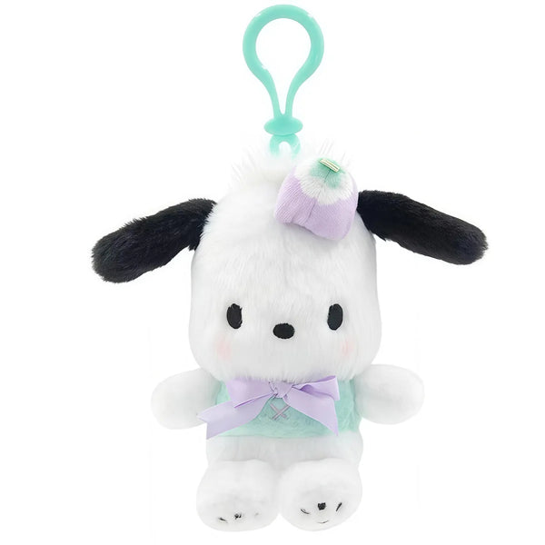 Pochacco Floral Plush Keychain – 10 cm