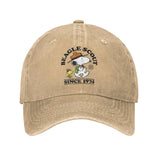Snoopy Beagle Scout Khaki Baseball Cap — front view