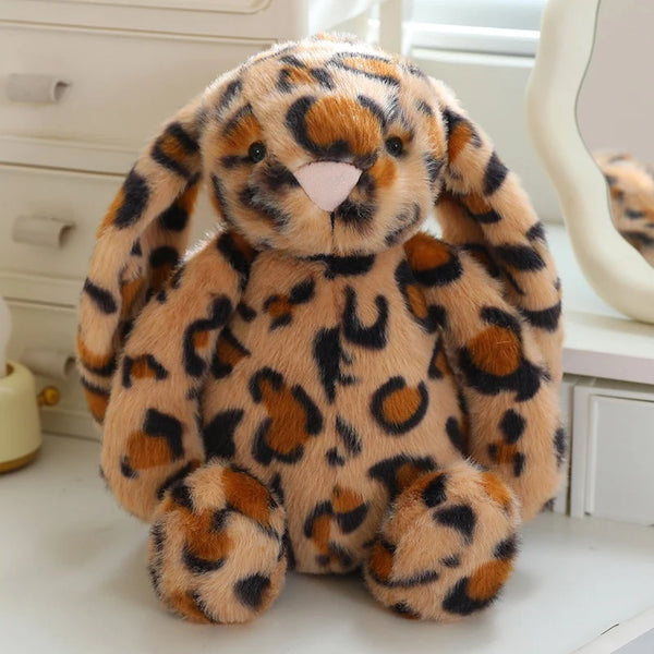 Leopard Print Rabbit Plush – 28 cm