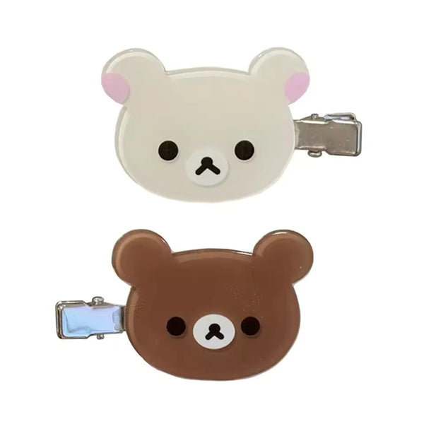 Rilakkuma & Korilakkuma Hair Clip Pair
