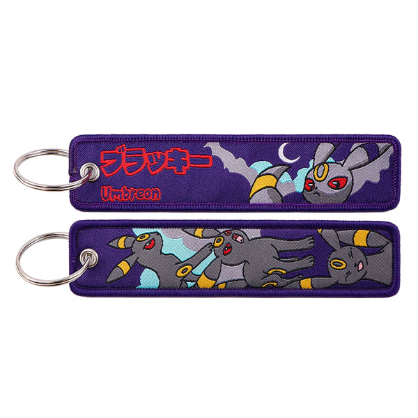 Umbreon Pokémon Embroidered Keychain – 13 cm