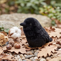 black crow stuffed plush toy