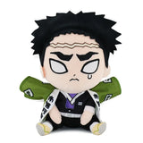 Gyomei Himejima plush with short black hair, pale eyes and a green stole