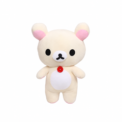 Korilakkuma Bear Plush – 28 cm on a white background
