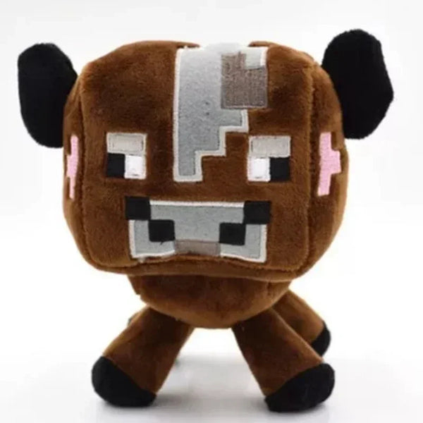 Minecraft Brown Cow Plush – 15–20 cm