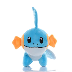 Blue Mudkip Pokémon plush with orange cheek fins