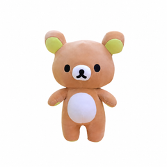 Rilakkuma Bear Plush – 28 cm on a white background