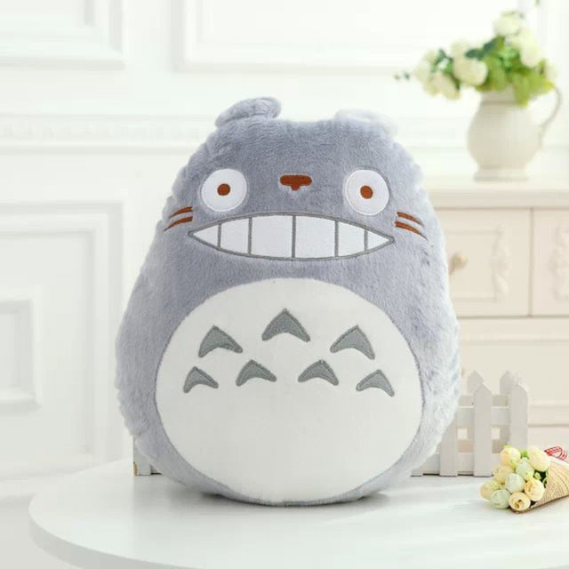 15" Gray Totoro Plush Pillow Cushion - Plushie Paradise - Plush