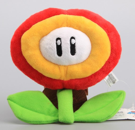 7" Fire Flower Super Mario Bros Plush - Plushie Paradise - Plush