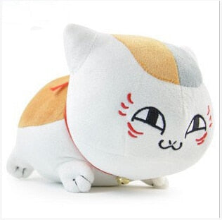 White Nyanko Sensei cat plush with open eyes
