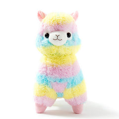 6.6" Small Pastel Rainbow Alpaca - Plushie Paradise - Plush